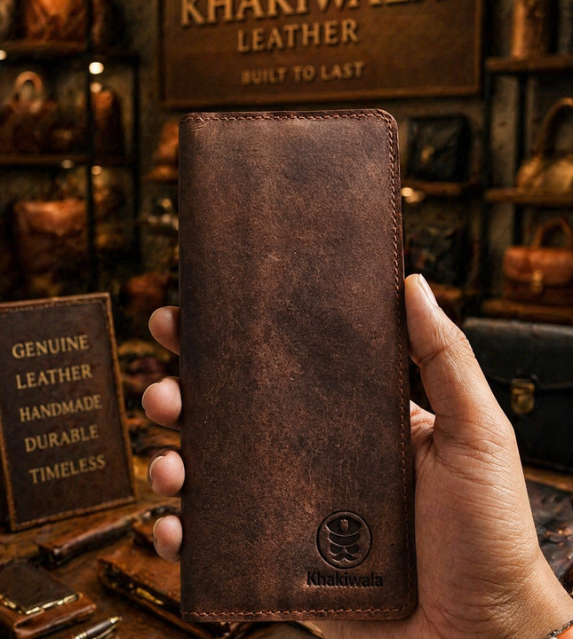 Khakiwala Premium Leather Long Wallet