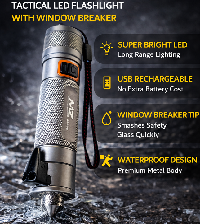 MZ M080 Ultra Powerful Rechargeable LED Torch Light